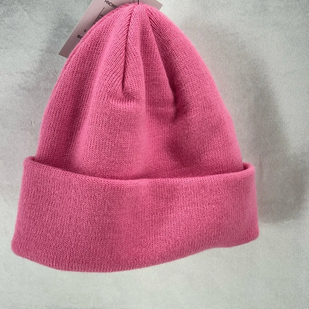 Hurley Script Cuff Beanie Pink OS